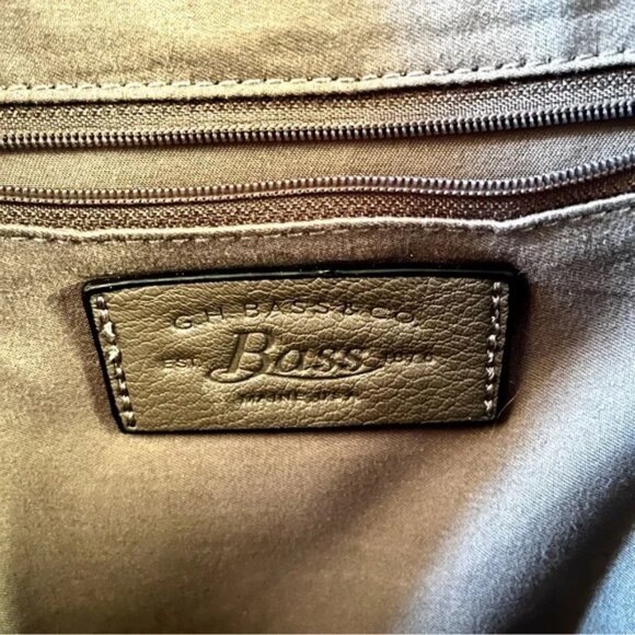 G.H. Bass & Co. Gray Dome Pebbled Faux Leather Backpack - Picture 8 of 10